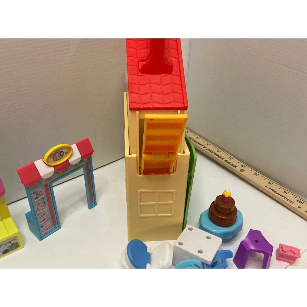 Peppa‎ Pig Jazwares Toy Figure Lot 30 Peppas Houses Furniture Playset Kids Toys